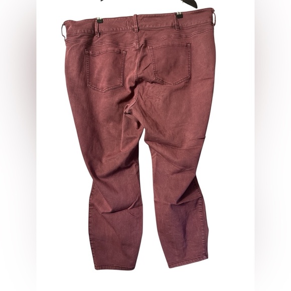 Torrid Super Stretch Jeggings Burgundy Women Size 26S - Picture 10 of 12